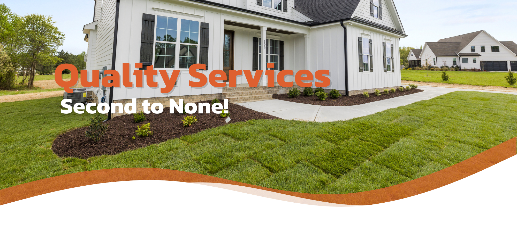 home with new sod and landscaping