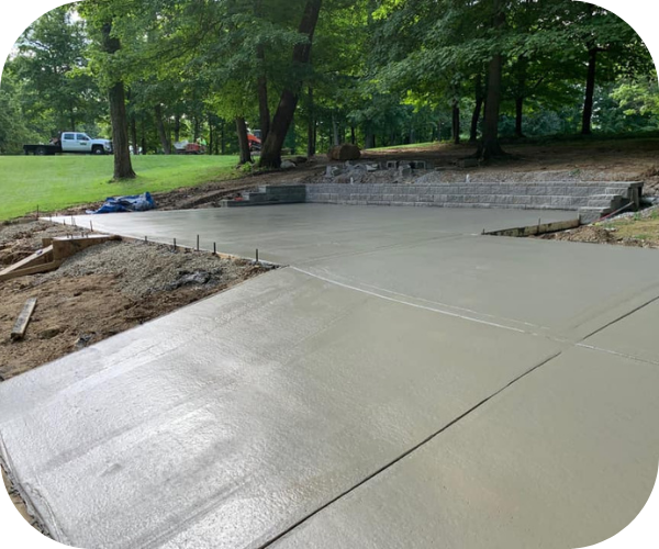 concrete patio