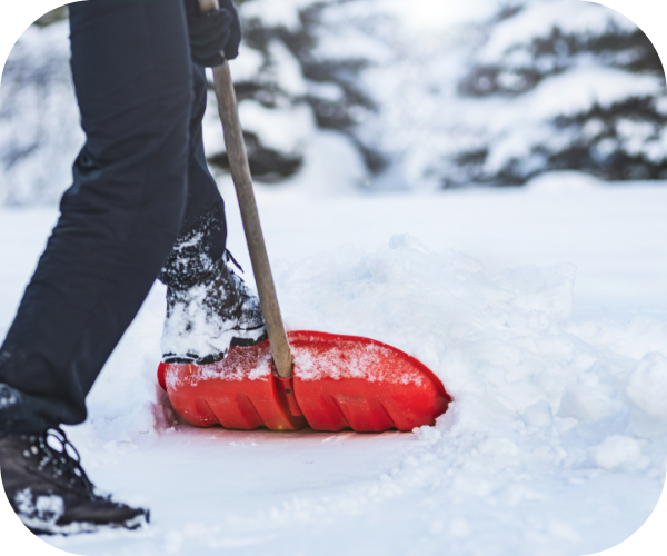 shoveling snow 